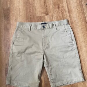 RVCA Men's Khaki Flat Front Shorts